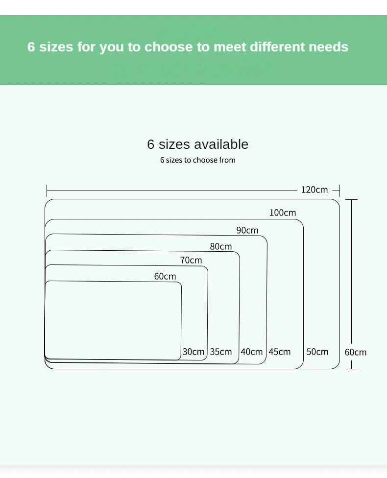 LAQEHA® - ماوس باد فاخر مقاوم للماء وغير قابل للانزلاق سطح واسع مريح للألعاب والعمل وتنظيم المكتب
